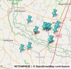 Mappa Via Collodi, 25027 Quinzano d'Oglio BS, Italia (6.57154)