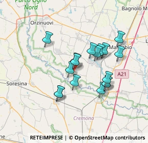 Mappa Via Collodi, 25027 Quinzano d'Oglio BS, Italia (5.88353)