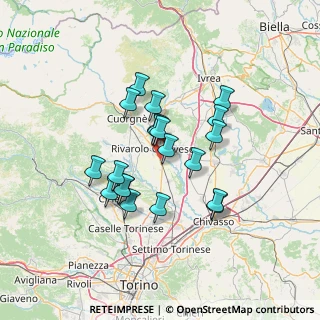 Mappa Via Circonvallazione, 10080 Rivarolo Canavese TO, Italia (11.2535)