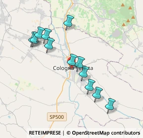 Mappa 37044 Cologna Veneta VR, Italia (3.55833)