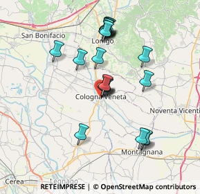 Mappa 37044 Cologna Veneta VR, Italia (6.7825)