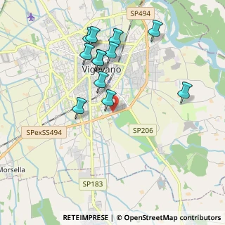 Mappa Via G. Profili, 27029 Vigevano PV, Italia (1.93333)