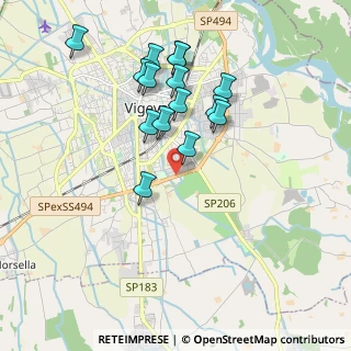 Mappa Via Profili, 27029 Vigevano PV, Italia (1.792)