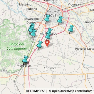 Mappa Via Piemonte, 35020 Due Carrare PD, Italia (7.62429)