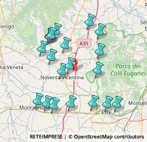 Mappa Via Frassenella, 36025 Noventa vicentina VI, Italia (7.7555)