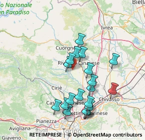 Mappa Borgata S. Giuseppe, 10083 Favria TO, Italia (14.494)