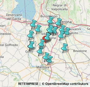 Mappa Via Roma, 37060 Mozzecane VR, Italia (9.9725)