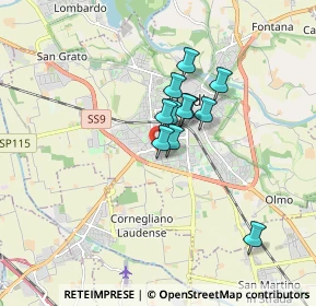 Mappa Via Bruno Buozzi, 26900 Lodi LO, Italia (1.13182)