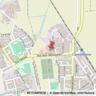 Mappa Via Don Primo Mazzolari, 4, 26012 Castelleone, Cremona (Lombardia)