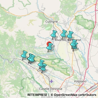 Mappa Strada per Rivara, 10070 Barbania TO, Italia (7.24583)