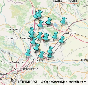 Mappa Via Cairelli, 10035 Mazzè TO, Italia (10.389)