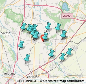 Mappa Via Cairelli, 10035 Mazzè TO, Italia (6.06111)