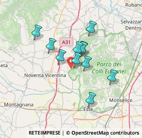 Mappa Via Anconetta, 35034 Lozzo Atestino PD, Italia (5.28273)