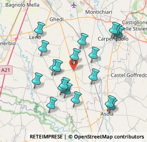 Mappa Via dell' Industria, 25010 Isorella BS, Italia (7.46211)