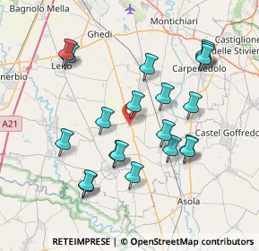 Mappa Via dell' Industria, 25010 Isorella BS, Italia (7.5135)