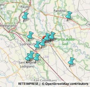 Mappa Via Giorgio Amendola, 26900 Lodi LO, Italia (6.1975)