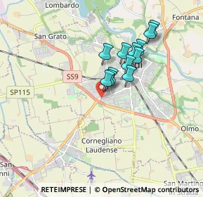 Mappa Via Giorgio Amendola, 26900 Lodi LO, Italia (1.38083)