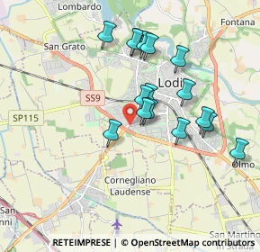 Mappa Via Giorgio Amendola, 26900 Lodi LO, Italia (1.62938)