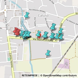 Mappa Via Martiri d'Italia, 10014 Caluso TO, Italia (0.21429)