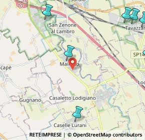 Mappa Via Giuseppe Garibaldi, 26852 Casaletto Lodigiano LO, Italia (3.59833)