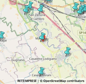 Mappa Via Giuseppe Garibaldi, 26852 Casaletto Lodigiano LO, Italia (3.31286)