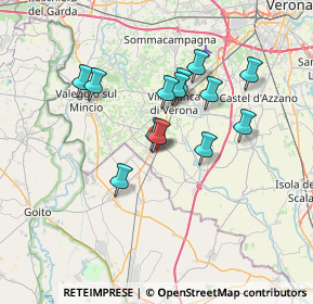 Mappa Via Regina Margherita, 37060 Mozzecane VR, Italia (5.85462)