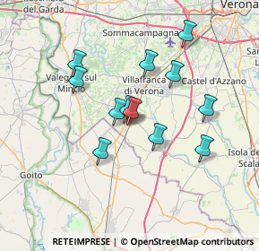 Mappa Via 37060, 37060 Mozzecane VR, Italia (5.98667)