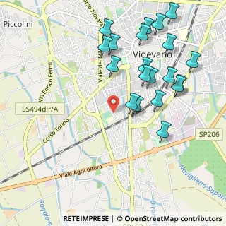 Mappa Via de Rosa Francesco, 27029 Vigevano PV, Italia (1.1115)