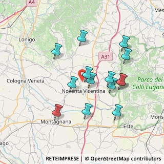 Mappa Via Massignane, 36025 Noventa Vicentina VI, Italia (6.895)