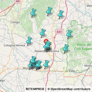 Mappa Via Massignane, 36025 Noventa Vicentina VI, Italia (7.7645)