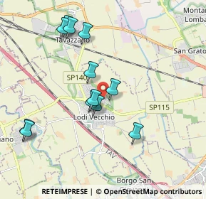 Mappa Zona industriale, 26855 Lodi Vecchio LO, Italia (1.875)