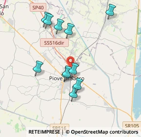 Mappa Via Foscolo Ugo, 35028 Piove di Sacco PD, Italia (3.58818)