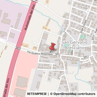 Mappa Via IV Novembre, 46, 25020 San Gervasio Bresciano, Brescia (Lombardia)