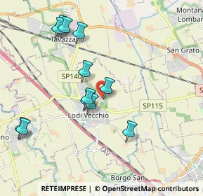 Mappa Via Sardegna, 26855 Lodi vecchio LO, Italia (1.945)