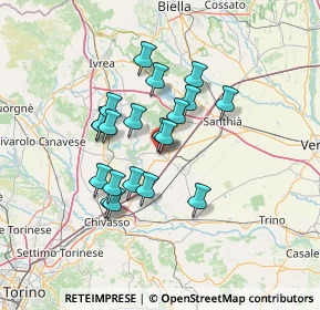 Mappa Via Perinotti, 13043 Cigliano VC, Italia (10.96)