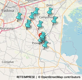 Mappa Via Giovanni Paolo I, 35028 Piove di Sacco PD, Italia (5.77083)