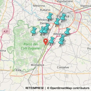 Mappa Strada Provinciale, 35020 Due Carrare PD, Italia (6.14091)