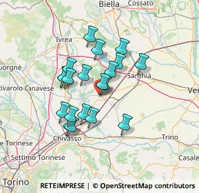 Mappa Corso Gabriele D'Annunzio, 13043 Cigliano VC, Italia (10.8955)