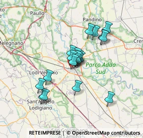 Mappa Viale dei Platani, 26900 Lodi LO, Italia (5.43895)