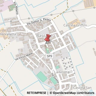 Mappa Via Guglielmo Marconi, 1, 27010 Bascapè, Pavia (Lombardia)