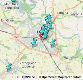 Mappa Via Battisti Cesare, 26900 Lodi LO, Italia (1.42833)