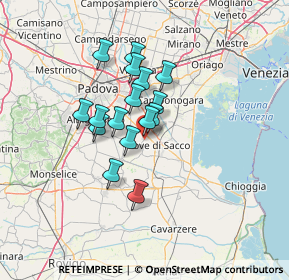 Mappa Via Fiumicello arg. dx., 35028 Brugine PD, Italia (9.6775)