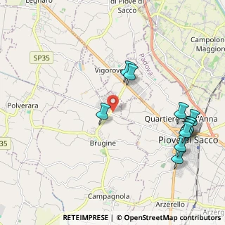 Mappa Via Guglielmo Marconi, 35020 Brugine PD, Italia (2.41636)