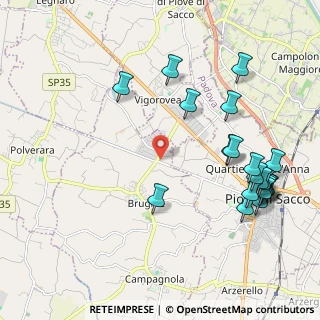 Mappa Via Guglielmo Marconi, 35020 Brugine PD, Italia (2.456)