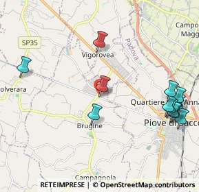 Mappa Via Guglielmo Marconi, 35028 Brugine PD, Italia (2.4675)