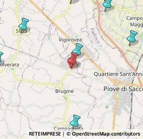 Mappa Via Guglielmo Marconi, 35028 Brugine PD, Italia (3.21273)