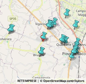 Mappa Via Fiumicello arg. dx., 35028 Brugine PD, Italia (2.1715)