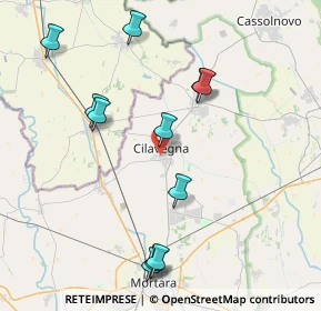 Mappa Via Due Giugno, 27024 Cilavegna PV, Italia (4.28636)