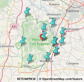 Mappa Via F. Filzi, 35030 Galzignano Terme PD, Italia (6.38769)