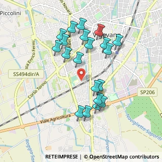 Mappa Via F.lli Cervi, 27029 Vigevano PV, Italia (0.9205)